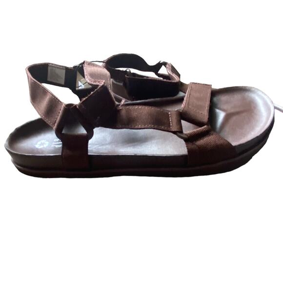 GAP y2k Sporty Strap Sandals Chocolate Bar NWTs size 11 - Picture 2 of 10